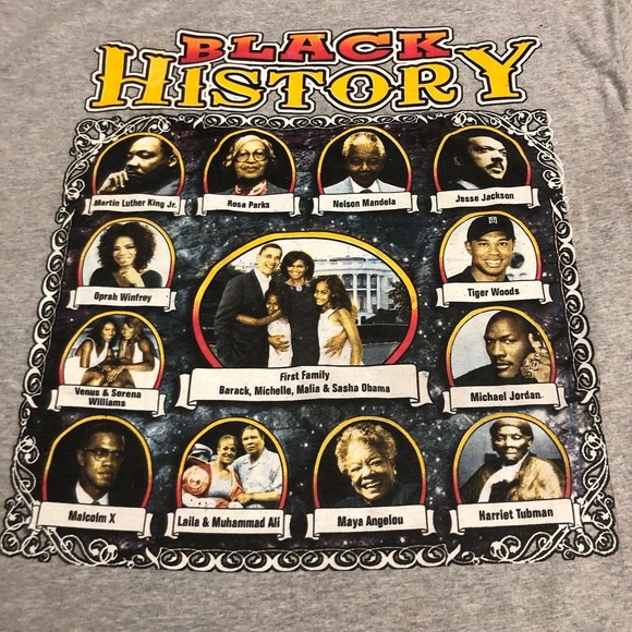 Black History Unisex T-Shirt on Hanes Heavyweight Tee; Commemorative Tee SZ XL - Picture 8 of 11